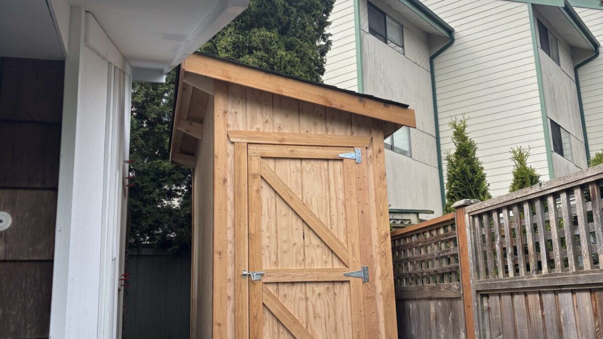 backyard shed project complete!